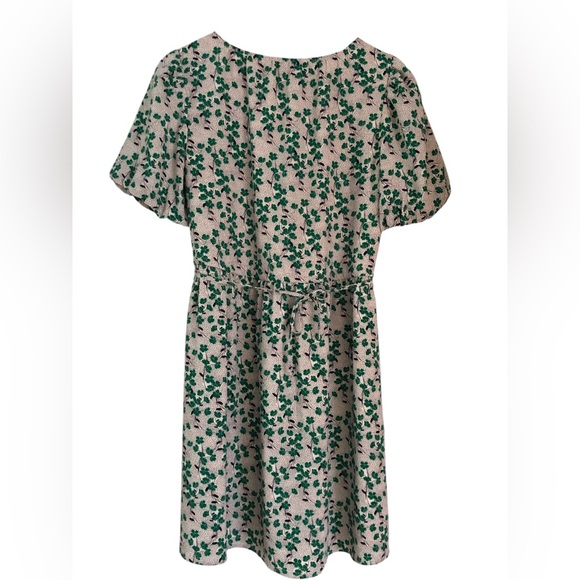 LOFT Green Floral Dress - Picture 2 of 2